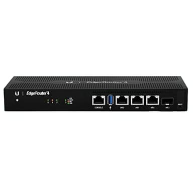 Ubiquiti EdgeRouter 4, 4-Port Gigabit Router with 1 SFP Port (ER-4-US) (Renewed)