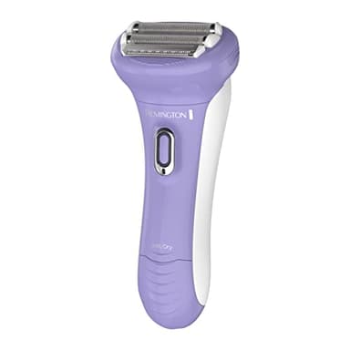 Remington Smooth & Silky Electric Shaver for Women, 4-Blade Smooth Glide Foil Shaver and Bikini Trimmer with Almond Oil Strip, Shave Wet or Dry