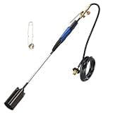 Flame King Propane Torch Kit Heavy Duty Weed Burner, 500,000 BTU with Flint Striker, with 10-ft Hose Regulator Assembly