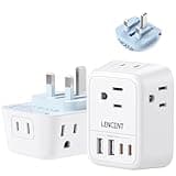 LENCENT Foldable US to UK Plug Adapter, Type G Travel Outlet Adapter with 4 USB Charger(2 USB C), Power Adaptor for USA to Ireland Scotland Dubai Hong Kong England British Kenya London