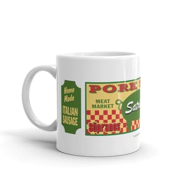 HBO - The Sopranos "Satriale's Pork Store" White Mug - 11 oz - Officially Licensed