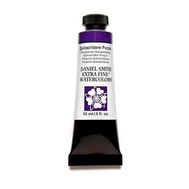 DANIEL SMITH 284600225 Extra Fine Watercolor 15ml Paint Tube, Quinacridone Purple