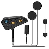 FreedConn FG Motorcycle Bluetooth Headset 2-6 Riders Motorbike Headset Helmet Communication System IP65 Waterproof Motorbike Intercom Using Universal Pairing Intercom with Music Sharing
