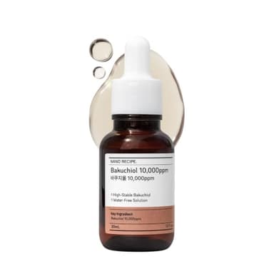 NANO RECIPE Korean Bakuchiol 10,000ppm Concentrate Mix 2 Drops In Your Skin Care Routine | Retinol Alternative Non GMO Vegan Certificate Safe Natural Botanical Antioxidant Cold Pressed 30ml