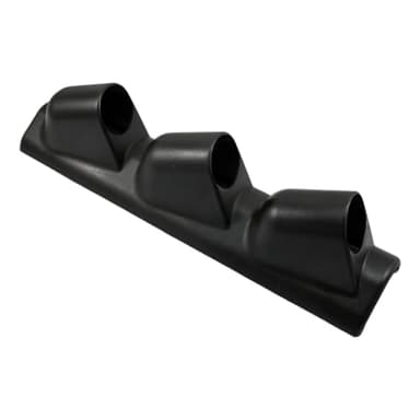 UHANBUT Black Triple Pillar Gauge Pod Holder, Plastic 3 Hole 52mm Automotive Digital Gauge Bracket, Universal A-Pillar Gauges Mount Accessories for Most Vehicles