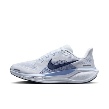 Nike Women's Pegasus 41 White/Diffused Blue/Aluminum/Football Grey 9 Medium