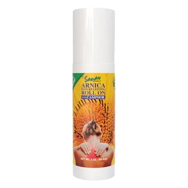 Sanar Naturals Arnica Roll On | Fast Acting Cooling Relief with Menthol Camphor & Arnica Montana | for Muscles, Joints, Back, Neck & Knees | Non Greasy Muscle Rub, 3 oz