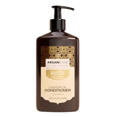 Arganicare | Castor Range | RECONSTRUCTIVE CONDITIONER | Castor | Promotes Growth & Stimulates Growth | Ultra-Nourishing | High Hydration | All hair types | 13.53 fl oz