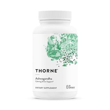 THORNE - Ashwagandha - Highly Concentrated Shoden - Calming Stress Support for Women & Men* - Supports Daytime Energy, Mental Clarity & Optimal Immune Function* - 30 Capsules