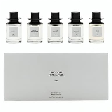 Zara Emotions Fragrances Discovery Set Perfume for Women EDP Eau De Parfum 5x 7.5 ML (0.25 FL. OZ)