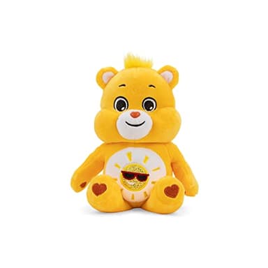 Care Bears 9" Bean Plush (Glitter Belly) - Funshine Bear - Soft Huggable Material!