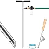 Farafox Tree Watering Spike, Root Feeder Deep Root Watering Funnel with Tree Fertilizer Dispenser Watering System for Plants Trees Bushes Shrubs Made of Stainless Steel with Shut Off Valve T Handle