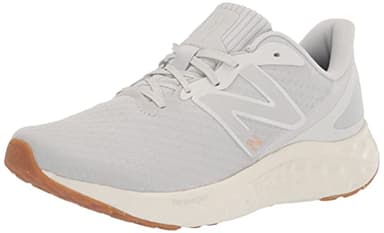 New Balance Women's Fresh Foam Arishi V4 Running Shoe, Summer Fog/Nimbus Cloud/Light Gold Metallic, 7