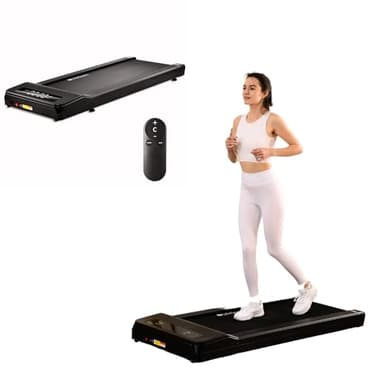 LifeSpan Fitness TX6 Under Desk Treadmill Ultra Quiet Walking Pad Treadmill at Home Office, 0.4 to 6mph, 400lbs Capacity (Black)