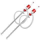 TERA PUMP [ 2PK ] Drum Siphon Hand Pump, Barrel Pump Hand Pumps Oil Gas Diesel e85 Corrosives Thinners Barrel Drum Pump Piston Action for 55 gallon drums
