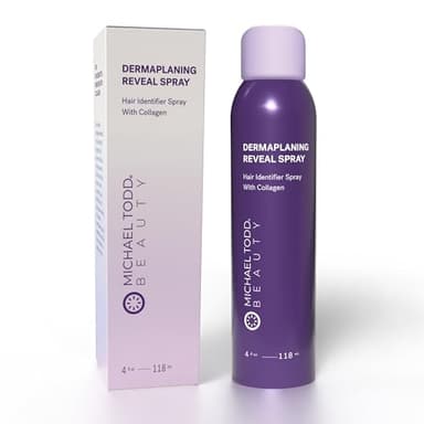 Michael Todd Beauty - Sonicsmooth Hair Identifier Spray - Radiance Reveal Mist - For Face Shaving & Dermaplaning - Highlights Peach Fuzz -Collagen-Infused - Nourish & Smooth Skin -All Skin Types -4oz