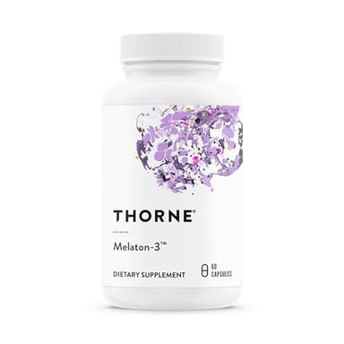 THORNE - Melaton-3 - 3mg Melatonin Supplement - Supports Normal Circadian Rhythms, Restful Sleep & Relaxation* - NSF Certified for Sport - 60 Capsules