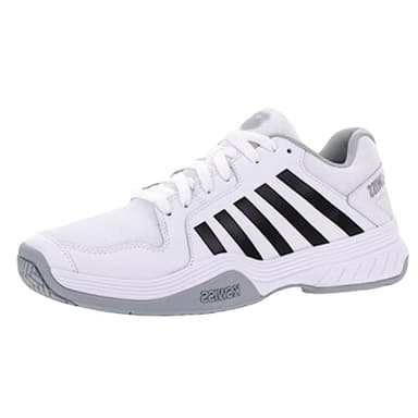 K-Swiss Men's Court Express Pickleball Shoe, White/Highrise/Black, 8.5 M