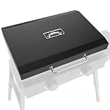 Upgraded Hinged Lid for Blackstone 22 Inch Griddle Grill, Powder Coated Steel Hard Cover Hood with Thermometer Accessories for 22" Blackstone Models 1666 1813 1833 1842 2144 1891 2203 2304 2271 1935