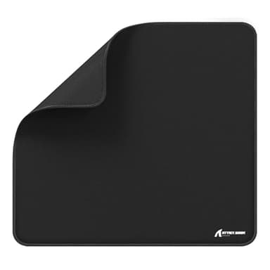 ATTACK SHARK CM02 Gaming Mouse Pad for Esports Speed Large Mouse mats for Desk Waterproof Surface Stitched Edges and Anti-Slip Rubber Base Size L Laminate 17.72” x 15.75” x 0.16” Black