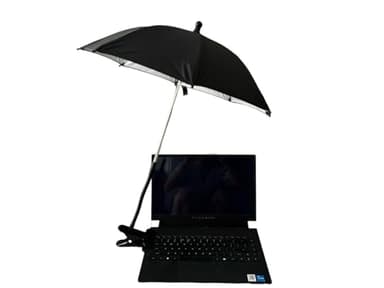 Laptop Sun Umbrella Foldable Laptop sun shade for Working Outside 360-degree Rotation sunshade