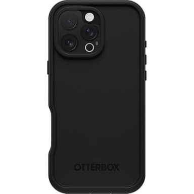 OtterBox iPhone 16 Pro Max FRĒ Series Waterproof Case with MagSafe (Designed by LifeProof) - Black, Waterproof, 60% Recycled Plastic, Sleek and Stylish