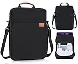 9-11 Inch Tablet Shoulder Bag Carrying Case for 11" iPad Pro M4/ iPad Air M3 M2 2025 2024, iPad A16 11" 2025, iPad 10th 10.9, iPad 9/8/7 10.2, iPad Air 5/4th 10.9, Vertical Laptop Sleeve Handbag,Black
