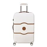 DELSEY PARIS Chatelet Air Hardside Luggage, Spinner Wheels, Champagne White, Checked-Medium 24 Inch