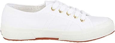 Superga Unisex Cotu Classic Trainers Trainers, White Gold, 2.5 UK