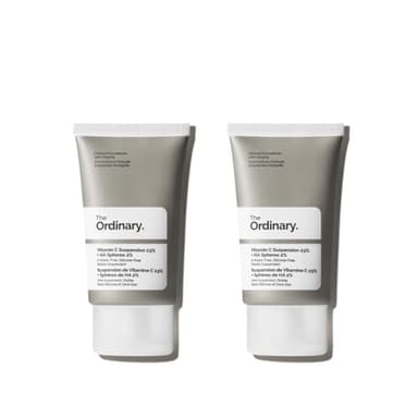 The Ordinary Vitamin C Suspension 23% + Hyaluronic Acid Spheres 2%, Serum with Pure L-Ascorbic Acid, 1 Fl Oz (Pack of 2)