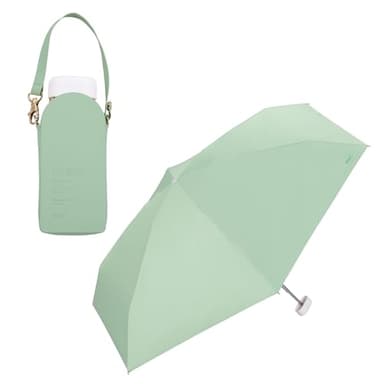 Wpc. Parasol Shade Crossbody Tiny Shields sun 100% protection from UV rays Shields heat Good for rain or shine Foldable parasol Commute to work Commute to school Travel Stylish Cute Female Women 801-16896-102 (Mint green)
