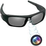 eovas HD 4K Glasses Video Camera,Sunglasses Sport Camera UV Protection Polarized Lens Action Glasses for Travel/Outdoor/Cycling/Driving, No Sound