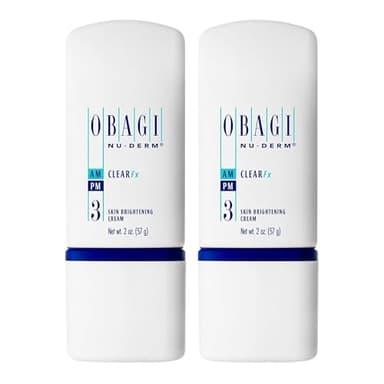 Obagi Nu-Derm Clear Fx – Skin Brightening and Evening Cream with Arbutin, Vitamin C and Lactic Acid – Two Pack, 2 * 2 oz