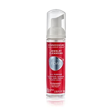 CONNOISSEURS Jewelry Cleansing Foam - All-Purpose Cleaning Solution - 2.35 fl oz - Non-Toxic and Safe for All Jewelry Types