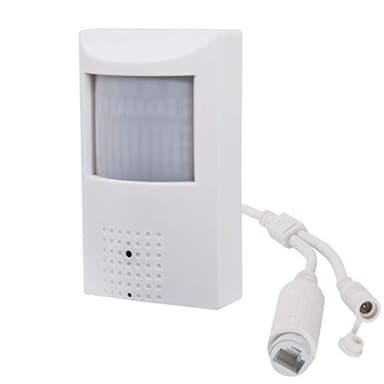 Tennoz 5MP POE IP Hidden Spy Security Camera, Indoor PIR Housing Spy Cameras, 3.7mm Wide Angle Pinhole Lens, 940nm Invisible IR LEDs, 10m Night Vision, Plug&Play with Multiple Third-Party PoE NVRs