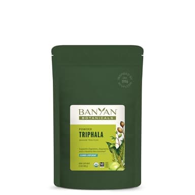 Banyan Botanicals Triphala Powder - Organic Digestion Supplement with Amla, Haritaki & Bibhitaki – Digestion, Colon Support & Healthy Gut Microbiome* – 3.5 oz – Non-GMO Sustainably Sourced Vegan