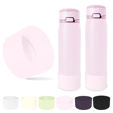 Compatible Silicone Boot for Simple Modern Mesa Loop 24oz & 30oz,BPA-free,Precision Fit Water Bottle Bottom Sleeve, Anti-Slip Protective Cover,Aesthetic Colors (Pink Sand)