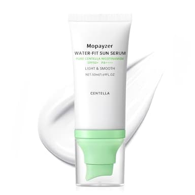 Centella Sunscreen SPF 50, Sunscreen for Face, Water Resistant Strong UV Protection No White Cast, Centella Madagascar Face Suntan Lotion Oil Free Korean Skincare(Green 1)
