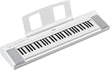 Yamaha 61-Key Piaggero Ultra-Portable Digital Piano, Black (NP15WH)