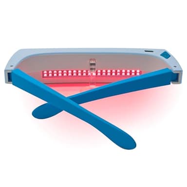 Red Light Therapy Glasses 670nm - Supports Eye Comfort & Visual Wellness, Wearable Red Light Therapy Glasses - UV-Free LED Light, Helps Relieve Eye Fatigue (Red Light)