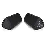 OontZ Ultra Dual Portable Bluetooth Speaker 5.0 2-Pack - IPX7 Waterproof, 14W Enhanced Sound, 20-Hr Battery, 100ft Range, Deep Bass and Clear Audio, Durable Shower Speakers for Pool or Beach (Black)