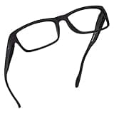 Readerest Blue Light Blocking Reading Glasses (Black, 1.50 Magnification) Computer Eyeglasses With Thin Reflective Lens, Antiglare, Eye Strain, UV Protection, Stylish For Men And Women