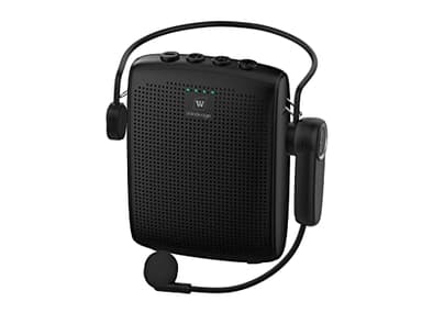 WinBridge Voice Amplifier with Bluetooth, Portable Speaker and Microphone Set, Wireless Mic Headset Speaker for Teachers, Tour Guide, Public Speaking, Fitness Instructors, Features Mute, 15W WB002