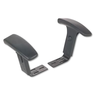 Alera ALE Height Adjustable T-Arms, Interval & Essentia Series Chairs/Stools, Black