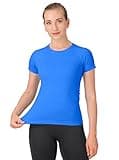 MathCat Workout Shirts for Women,Workout Tops for Women Short Sleeve,Yoga T Shirts for Women,Breathable Athletic Gym Shirts Lakeblue
