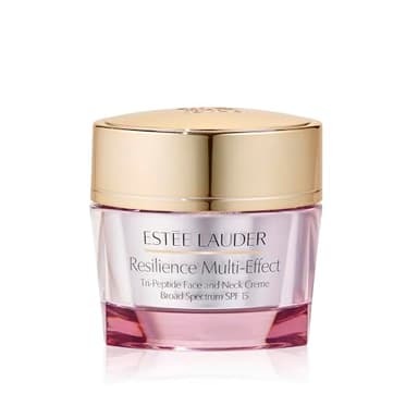 Estée Lauder Resilience Multi-Effect Tri-Peptide Face and Neck Cream Moisturizer SPF 15 for Normal/Combination Skin | Plumping & Anti-Aging, 2.5 Ounce
