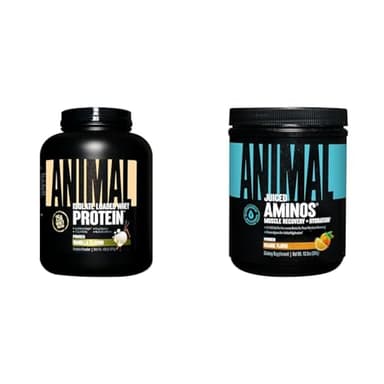 Animal Whey Isolate Whey Protein Powder – Isolate Loaded for Post Workout and Recovery & Juiced Aminos - 6g BCAA/EAA Matrix Plus 4g Amino Acid Blend