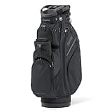 Bag Boy Chiller Pro Golf Cart Bag, 14 Way Top with Full Length Individual Dividers, Rubberized Putter Well, Removable Cooler, 9 Zippered Pockets, Black/Charcoal