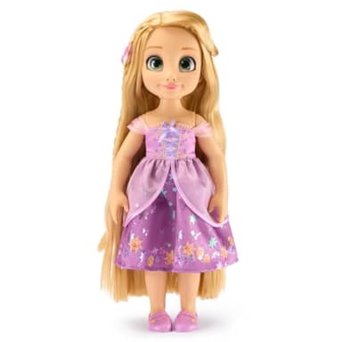 Disney Store Official Rapunzel Once Upon a Story Doll - 16 Inch Disney Princess Toys Featuring Reflective Eyes with 3D Pupil and Iris, Detailed Costume, Hair Comb & Shoes - Comes in Display Box