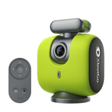 XbotGo Chameleon AI Auto Sports Action Camera - 4K 60FPS Soccer Camera and Basketball Tracking Camera for Team Sports, Live Streaming, No Subscription, Works with iOS & Android (Lemon Green)